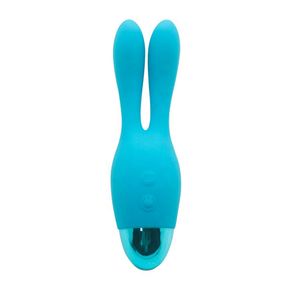 Vibrador-e-Estimulador-Recarregavel-Dream-Bunny---Azul